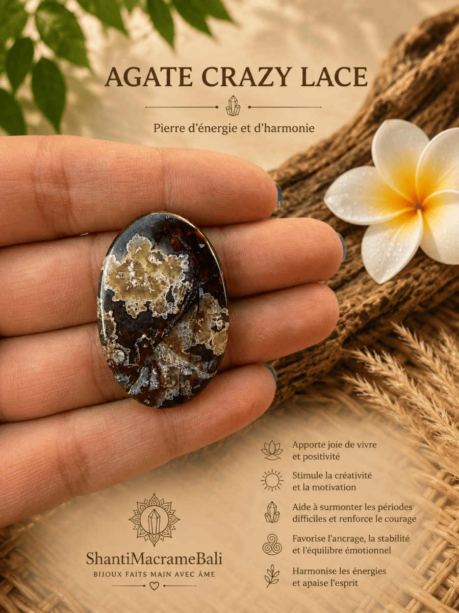 Agate Crazy Lace : vertus, signification et la pierre de la joie