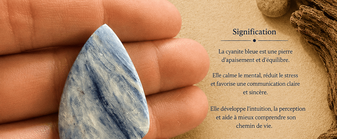 Cyanite Bleue : vertus, signification et la pierre de l’alignement
