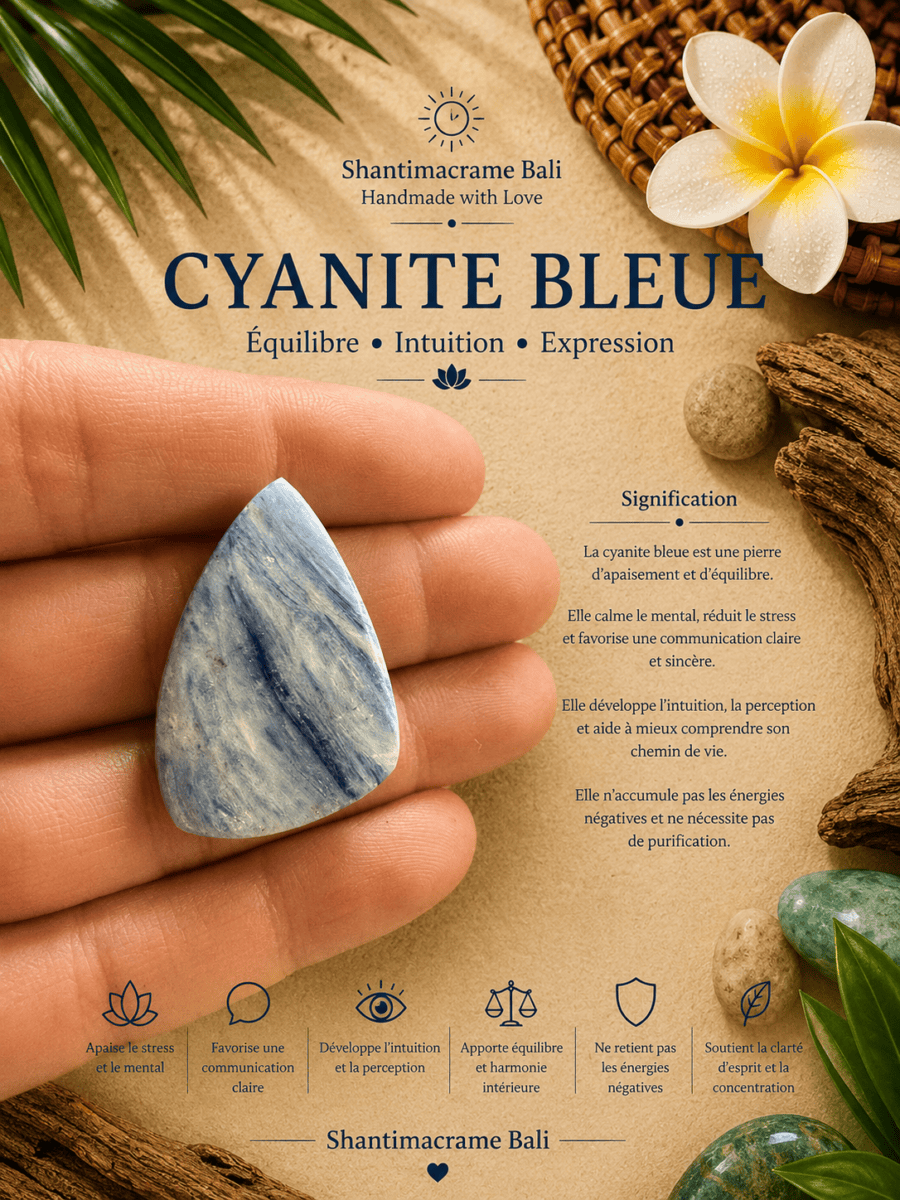 Cyanite Bleue : vertus, signification et la pierre de l&rsquo;alignement