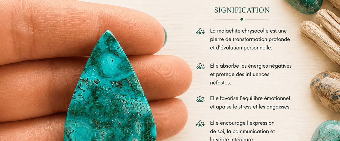 Malachite : vertus, signification et la pierre de la transformation profonde
